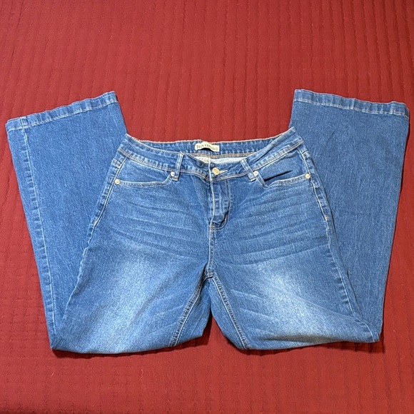 Luvamia Classic Wide Leg Blue Denim Women’s Jeans Size 12 - Picture 5 of 12